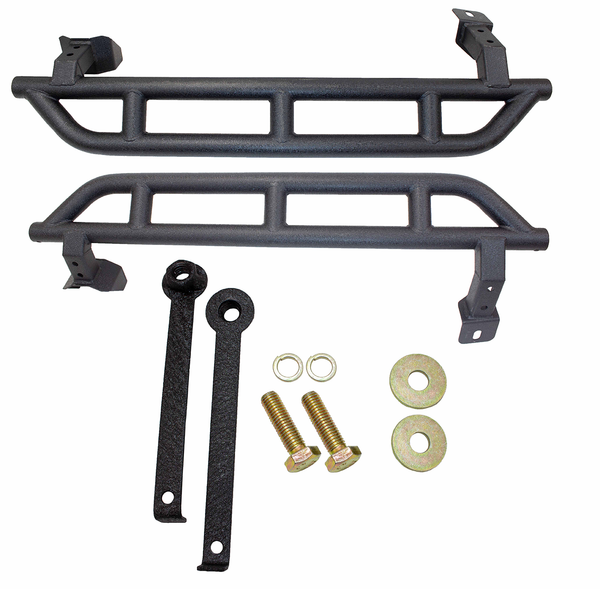 Kentrol/Fishbone Offroad 201819 Wrangler JL Rocker Guard (2 Door) Black Powder Coat