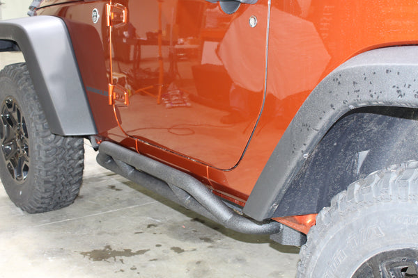 Fishbone Offroad Rock Sliders — Black