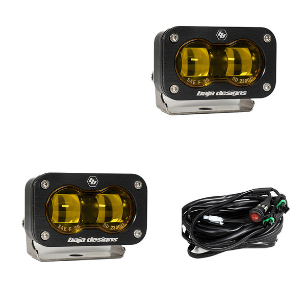 S2 SAE, Pair LED Spot, Baja Amber