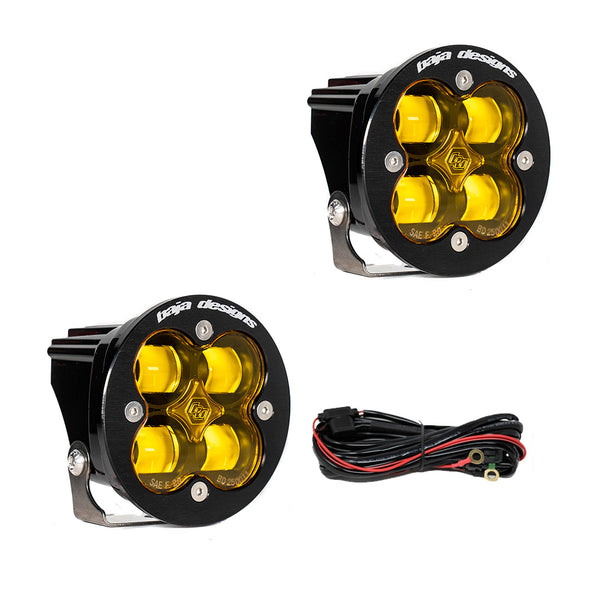 Baja Designs Squadronr Sae Pair LED Spot Amber