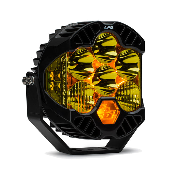 Baja Designs LP6 Pro LED Light Pod (Driving/Combo; Baja Amber) (BAJ270013)