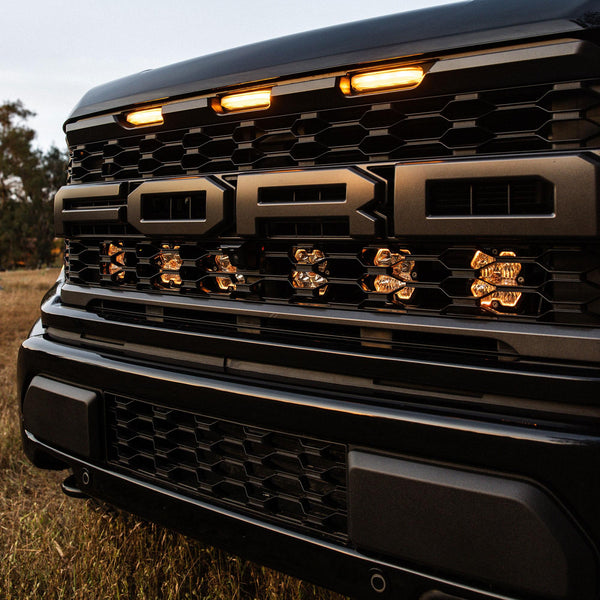 Baja Designs Squadron Pro 2.0 Behind-the-Grille Light Kit — Clear, Multi-Pattern — 2021-2026 Ford F-150 Raptor, incl. 2024 Raptor R/37 (44-0017)