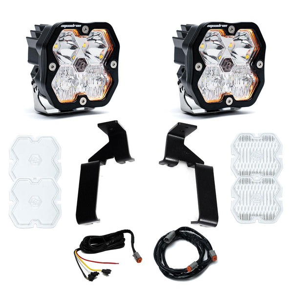 Baja Designs 21-26 Ford Raptor, A-Pillar Kit, Squadron Sport 2.0, Clear, DC