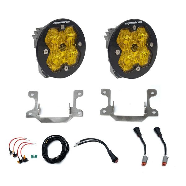 Baja Designs Dodge Ram 2500/3500 Big Horn (2019-2026), Fog Pocket Kit, Squadron Sport 2.0, Baja Amber, WC