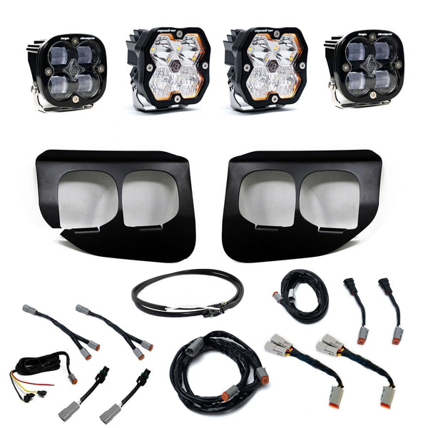 Baja Designs 2020-2022 Ford Super Duty, Dual Fog Pocket Kit, Squadron 2.0 SAE/Sport DC w/Upfitter