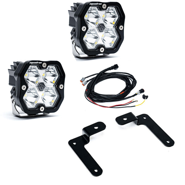 Baja Designs 2018-2026 Jeep JL/JT, 20-26 Gladiator, A-Pillar Sportsmen Kit, Squadron 2.0, Clear, Spot