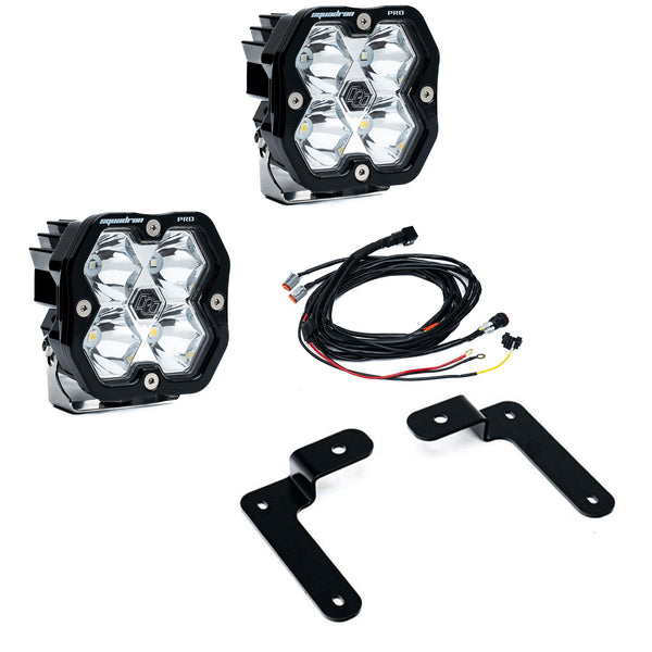 Baja Designs 2018-2025 Jeep JL/JT, (18-26), A-Pillar Kit, Squadron Pro 2.0, Clear, Spot