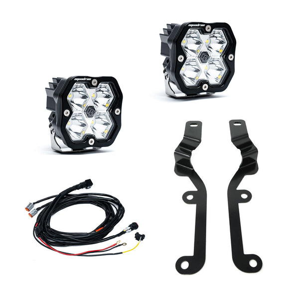 Baja Designs 2019-2024 Chevy Silverado 1500, A-Pillar Kit, Squadron Sport 2.0, Clear, Spot