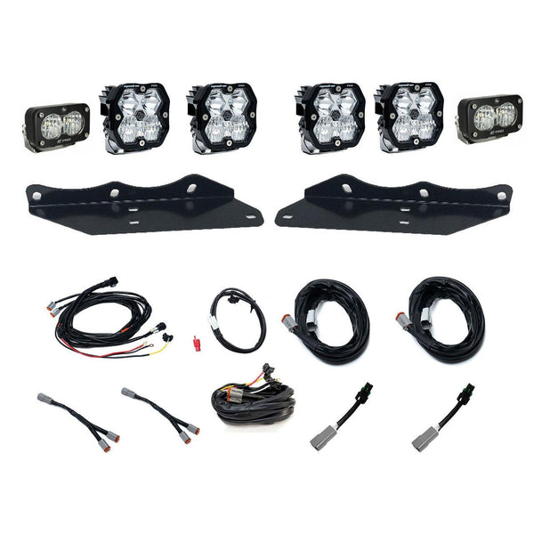 Baja Designs 2017-2020 Ford Raptor, Fog Pocket Kit Unlimited Pro, Squadron Pro 2.0/S2 Pro, Clear, Multi Patterns