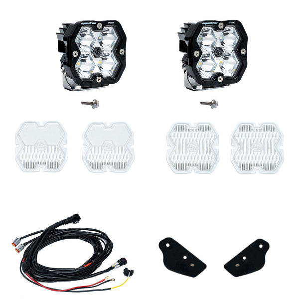 Baja Designs Ford Bronco (21-26), Bronco Raptor (22-26), A-Pillar Kit Toggle, Squadron Pro 2.0, Clear, Spot