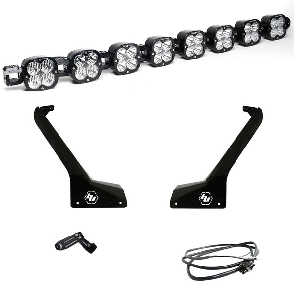 Baja Designs XL Pro Linkable Roof Mount Kit - '20-26 Gladiator / '18-26 Wrangler JL (Multi-Pattern - Clear - Upfitter Wiring)