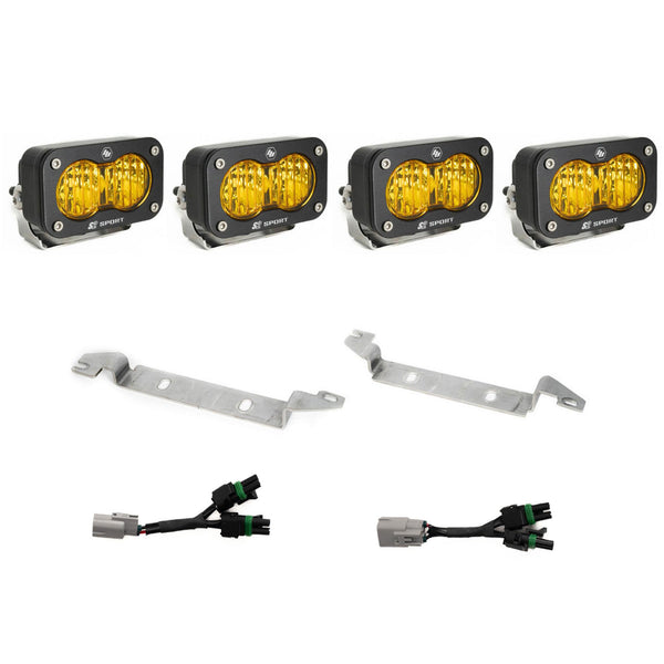 Baja Designs S2 Sport OEM Fog Light Replacement Kit - 2025-2026 Toyota 4Runner NOTE: TRD Pro/Trailhunter (Amber)