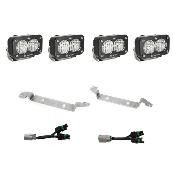 Baja Designs S2 Sport OEM Fog Light Replacement Kit - 2024-2026 Toyota Tacoma NOTE: TRD Pro/Trailhunter (Clear)