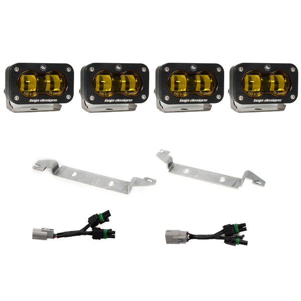 Baja Designs S2 SAE OEM Fog Light Replacement Kit - 2024-2026 Toyota Tacoma NOTE: TRD Pro/Trailhunter (Amber)