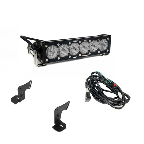 Baja Designs OnX6+ 10" Light Bar Hood Mount Kit - Polaris 2025 RZR Pro-R - Pro-S - Pro-XP, Clear