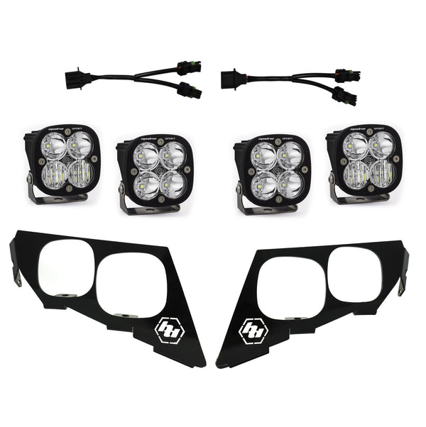 Baja Designs Squadron Sport Headlight Kit - '18-21 Wildcat XX (Multi-Pattern - Clear)