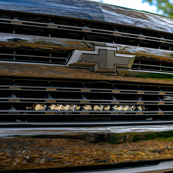 Baja Designs S8 20 Inch Grille Kit - '19-21 Silverado 1500 - Exc. LTZ Models (Driving/Combo - Clear)
