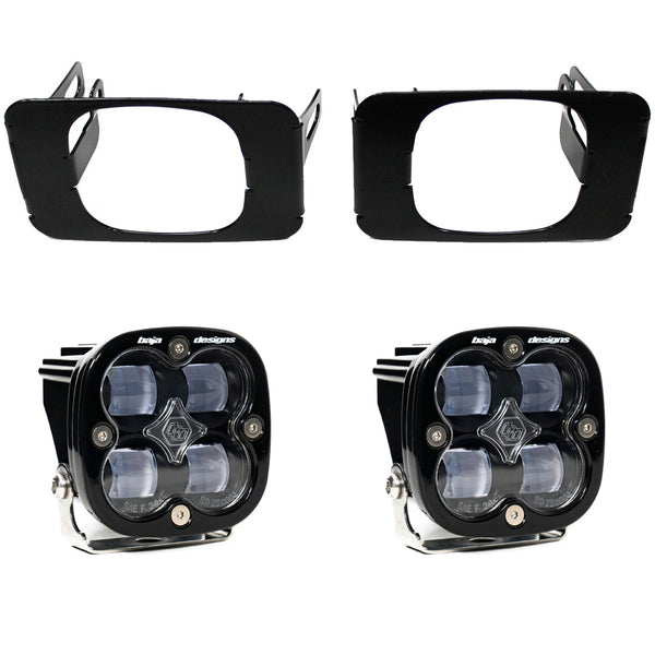 Baja Designs Squadron SAE Fog Pocket Light Kit - Ford 2015-2020 F-150; 2017-2022 F-250/350 Super Duty (SAE Fog, Clear)