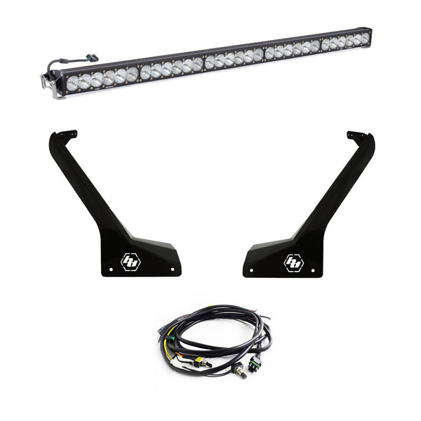 Baja Designs OnX6+ 50 Inch Roof Mount Kit - '20-26 Gladiator / '18-26 Wrangler JL - Exc. Rubicon 392 (Driving/Combo - Clear