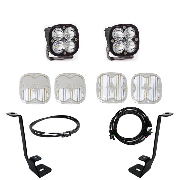Baja Designs Squadron Pro A-Pillar Kit - 2021-2023 F-150 (Spot, Clear, Upfitter Wiring)