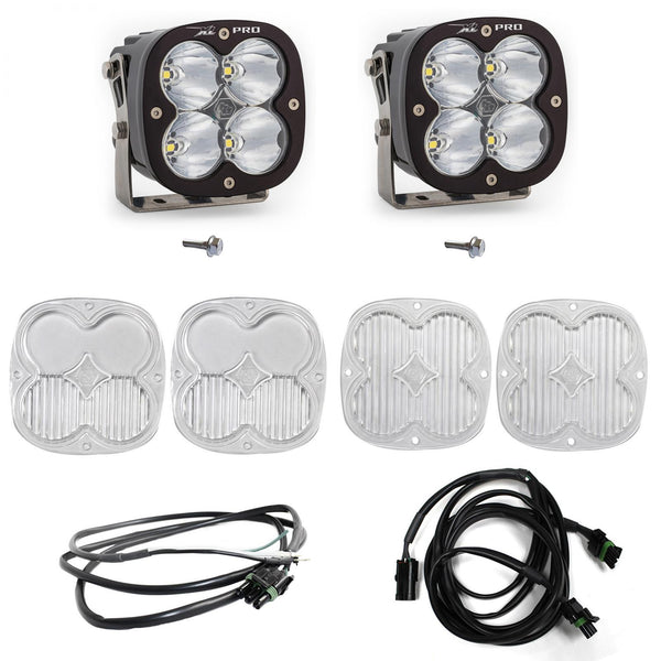 Baja Designs XL Pro A-Pillar Kit - '21-26 Bronco - '22-26 Bronco Raptor (Spot - Clear - Upfitter Wiring)