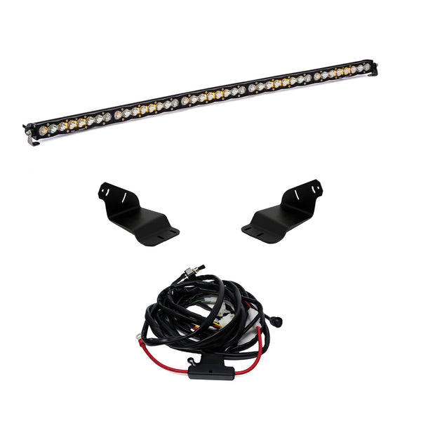 Baja Designs S8 50 Inch Roof Mount Kit - '21-26 Bronco - '22-26 Bronco Raptor (Driving/Combo - Clear - Toggle Wiring)