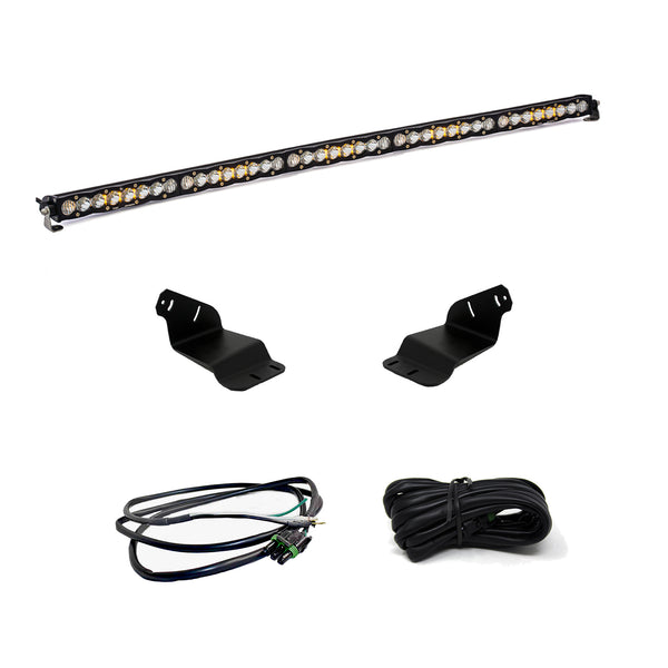Baja Designs S8 50 Inch Roof Mount Kit - '21-26 Bronco - '22-26 Bronco Raptor (Driving/Combo - Clear - Upfitter Wiring)
