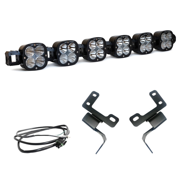 Baja Designs XL Sport Linkable Sport Bumper Light Kit - '21-26 Bronco - w/ OE Plastic Bumper (Multi-Pattern - Clear - Upfitter