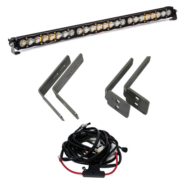 Baja Designs S8 30" Grille Upper Light Kit — Driving/Combo, Clear — 2011-2016 Ford F-250 / F-350 Super Duty (447792)