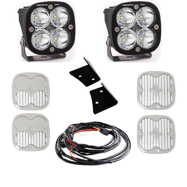 Baja Designs Squadron Pro A-Pillar Kit - '07-18 Wrangler JK (Spot - Clear)