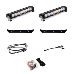 Baja Designs S8 10 Inch Dual Behind Grille Kit - '21-26 F-150 Raptor, '24-26 Raptor 37/R (Driving/Combo - Clear)