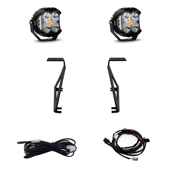 Baja Designs LP4 Pro A-Pillar Kit - 2021-2026 F-150 Raptor / Raptor R / Raptor 37 (Driving/Combo, Clear)