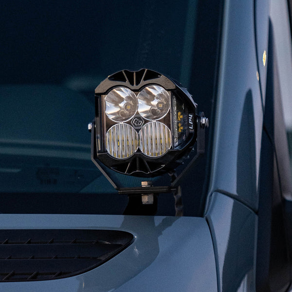 Baja Designs Mercedes Sprinter Van LP4 A-Pillar Kit - Mercedes 2014-2018 Sprinter Van (Driving/Combo - Clear)