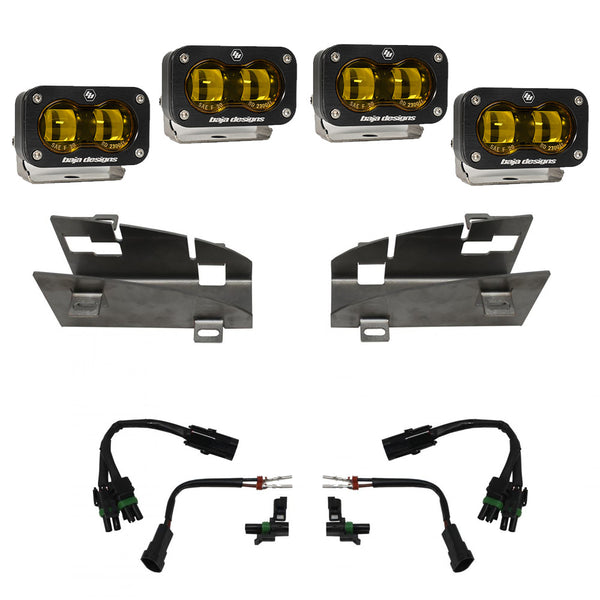 Baja Designs Dodge, Ram Rebel/TRX (19-24), Dual S2 SAE Amber FPK