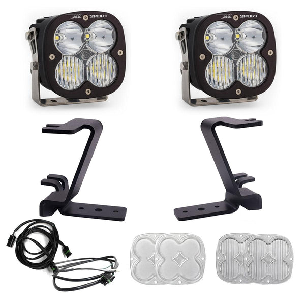 Baja Designs XL Sport A-Pillar Kit - 2023-2026 Ford F-250/350 Super Duty (Driving/Combo, Clear, Upfitter Wiring)