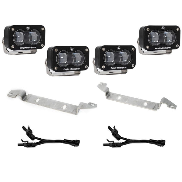 Baja Designs S2 SAE OEM Fog Light Replacement Kit - 2024-2026 Toyota Tacoma (SAE Spot - Clear)