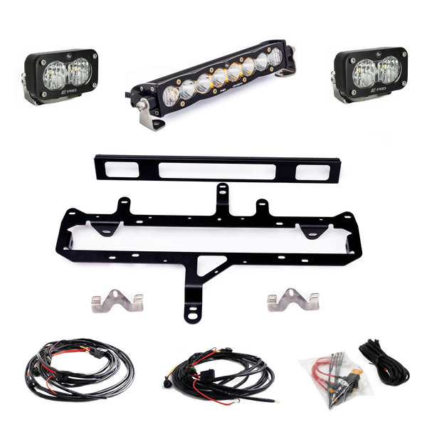 Baja Designs S8 10-inch/S2 Pro Grille Light Kit - 2024-2026 Toyota Tacoma TRD Pro (Clear)