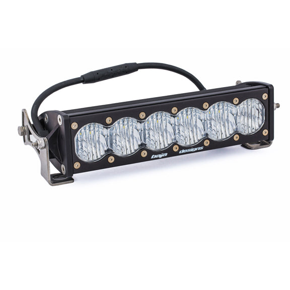 Baja Designs Barre lumineuse DEL droite OnX6+ (10 po - éclairage d'angle large - transparent)