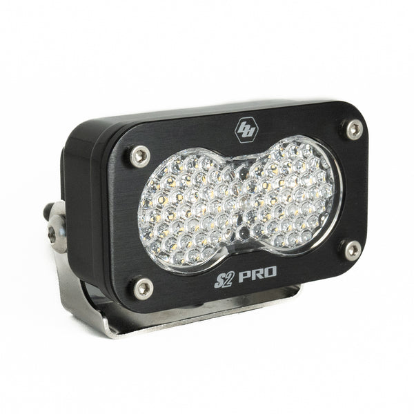 Baja Designs S2 Pro Black LED Light Pod (Work/Scene; Clear)