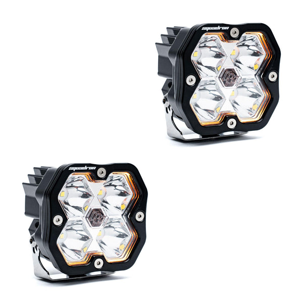 Baja Designs Squadron 2.0 Sport Pair LED Spot No Harness