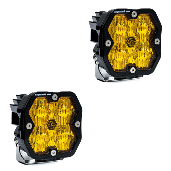 Baja Designs Squadron 2.0 Sport, paire, DEL grand angle de virage, ambre Baja, sans faisceau de câblage