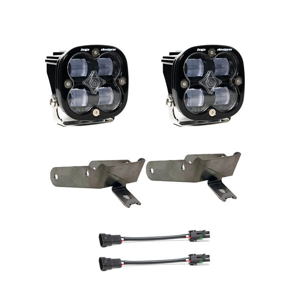 Baja Designs Squadron SAE Fog Pocket Kit - '99-10 F-250/350 Super Duty (SAE Fog - Clear)