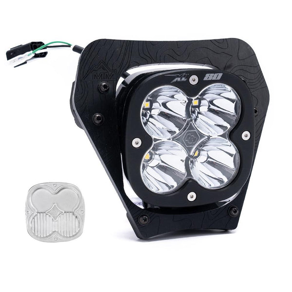 Baja Designs Ktm XL80 (D/C) Headlight Kit - 2024-2026 350 Exc-F - 500 Exc-F - 450 Xcf-W - 350 XW-F - 500 XW-F (Trail - Clear)