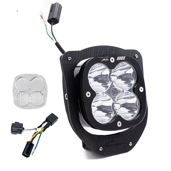 Baja Designs Husqvarna XL80 (D/C) Headlight Kit w/ Hi-Low Harness - 2024-2026 FE 350S - FE 501S (Trail - Clear)