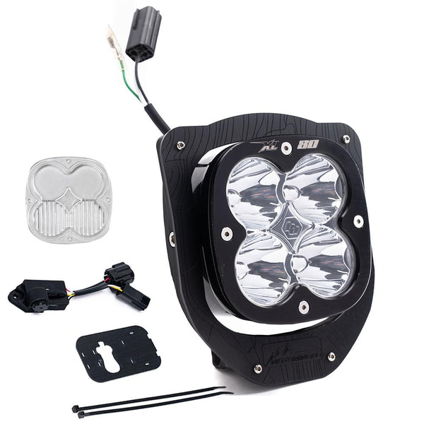 Baja Designs Husqvarna XL80 (D/C) Headlight Kit w/ Dimmer - 2024-2026 FE350W - FE 501W - FE 450 (Trail - Clear)