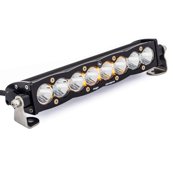 Baja Designs Barre lumineuse DEL droite S8 (10 po; faisceau concentré; transparent)