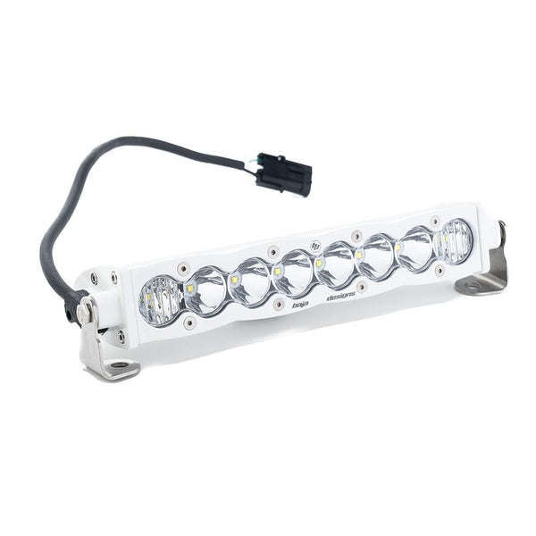Baja Designs Barre lumineuse DEL droite S8 blanche (10 po - conduite/combiné - transparent)
