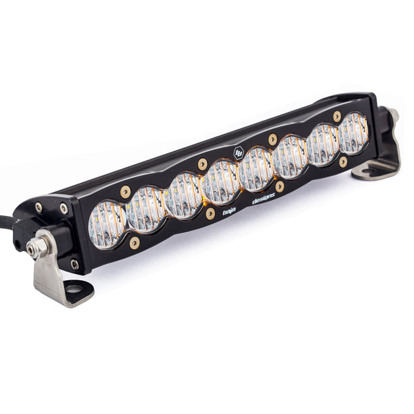 Baja Designs Barre lumineuse DEL droite S8 (10 po - éclairage d'angle large - transparent)