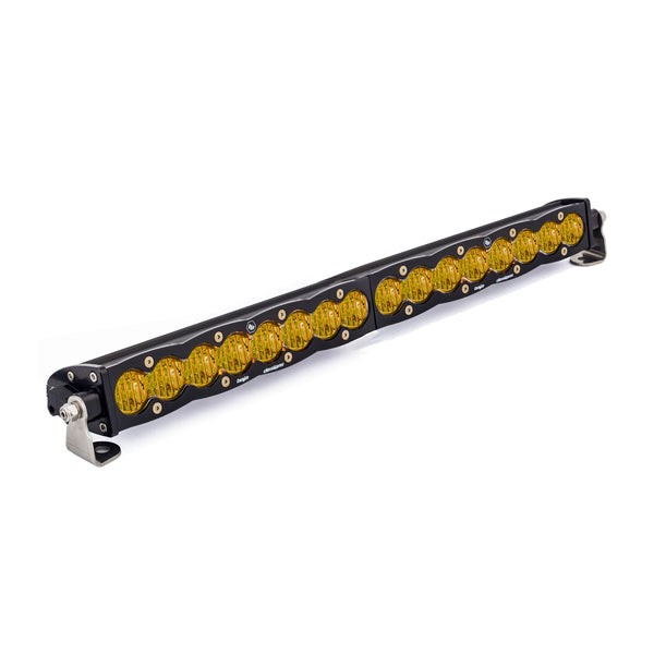 Baja Designs Barre lumineuse DEL droite S8 (20 po; éclairage d'angle large; ambre Baja) (20 po - éclairage d'angle large - ambre Baja)