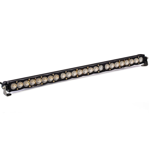 Baja Designs Barre lumineuse DEL droite S8 (30 po - éclairage d'angle large - transparent)